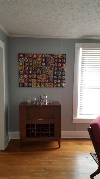 Work of local artists gives our place a special Boone atmosphere.