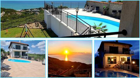 Villa with pool and  panoramic view incl. electric bike