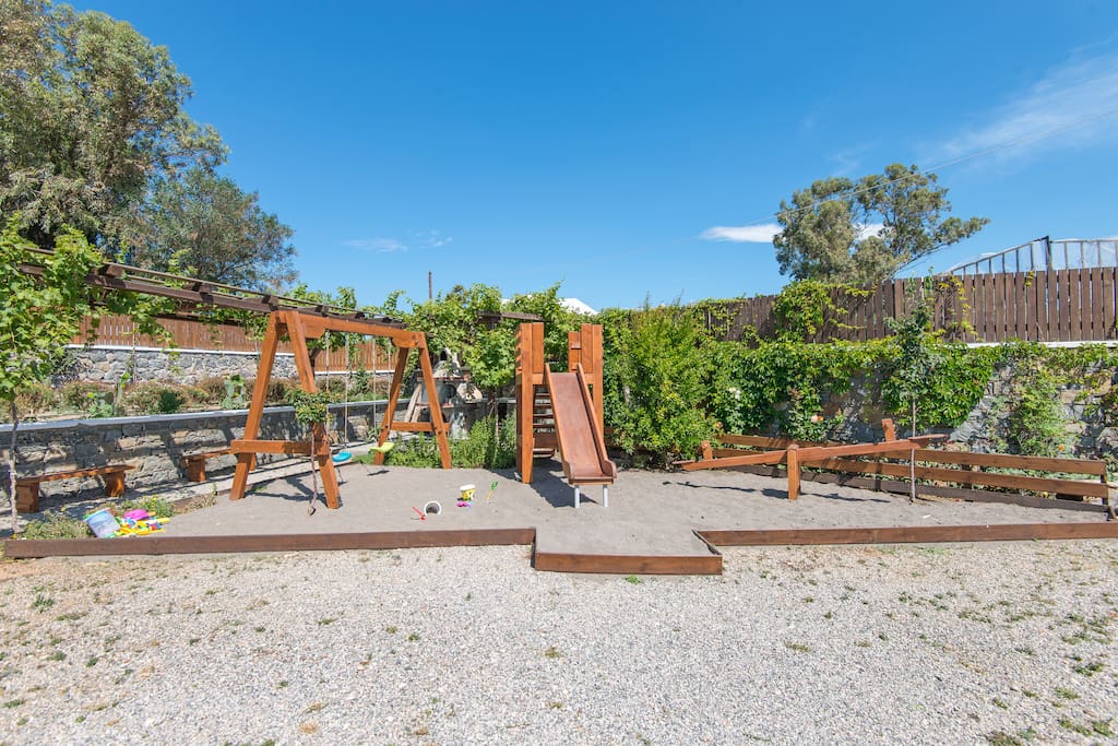 Playground and BBQ area for all villas