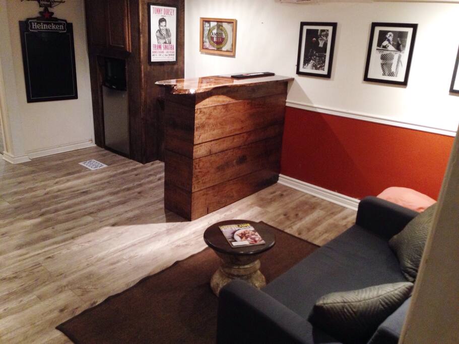 Take a load off and cozy up to the brand new Kitchenette bar!