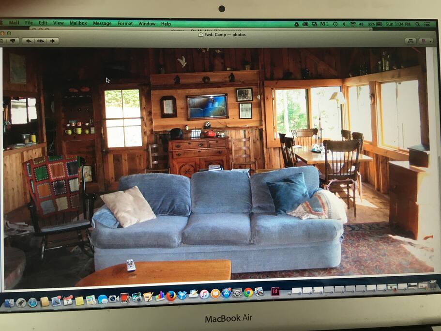 Living room and dining room