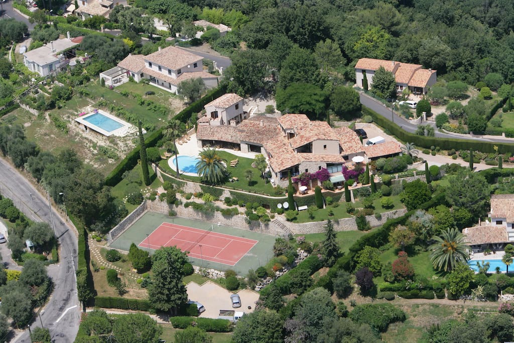 Property seen from a helicopter