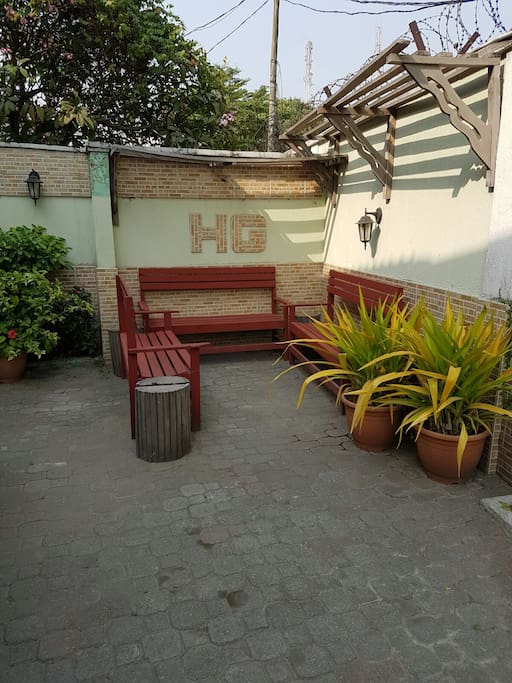 Outside sitting area