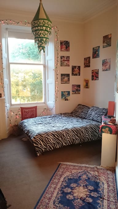 The room! Big double bed - spectacular views - nicely decorated.
