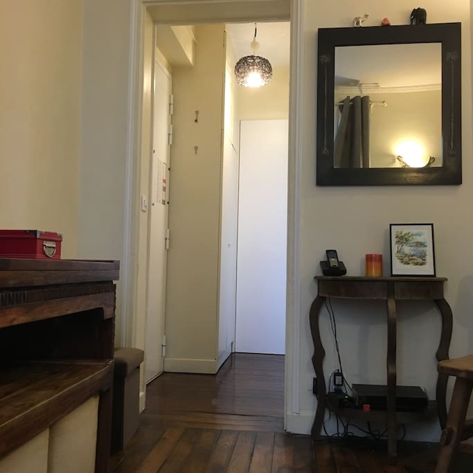 Entrance from the living room with reinforced door