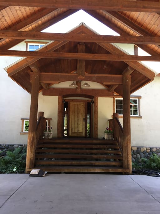 A closer look at the front door