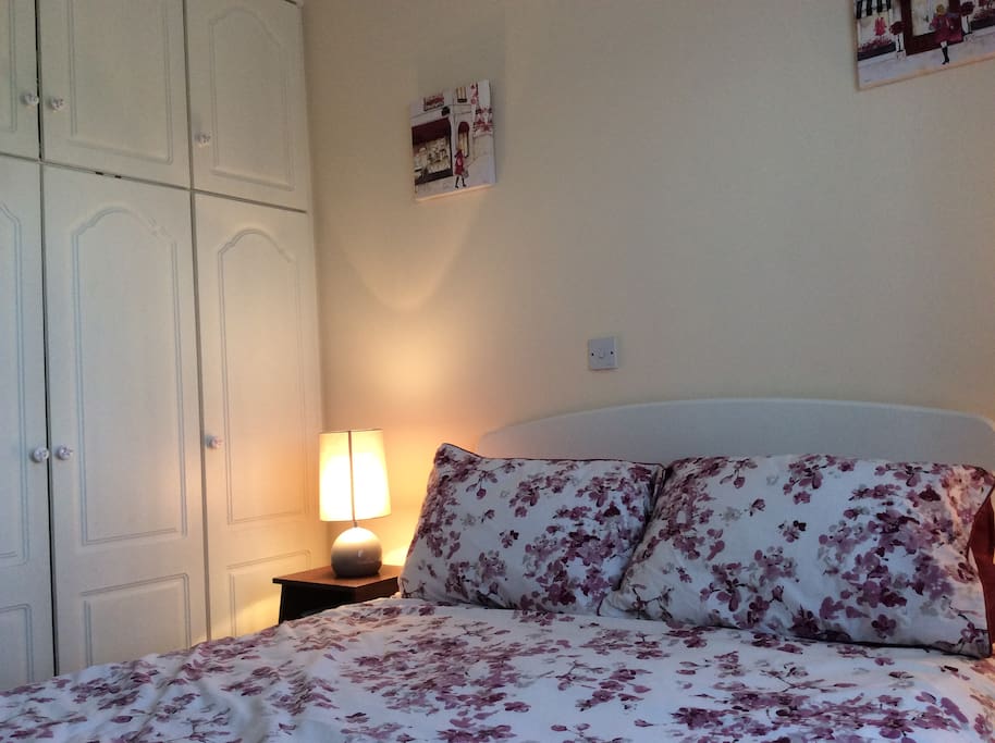 Bedroom with spacious wardrobe