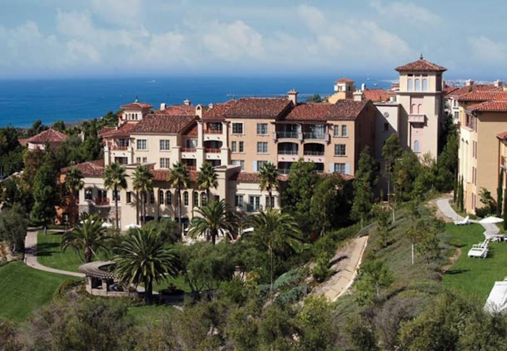 Exterior view of the villas.