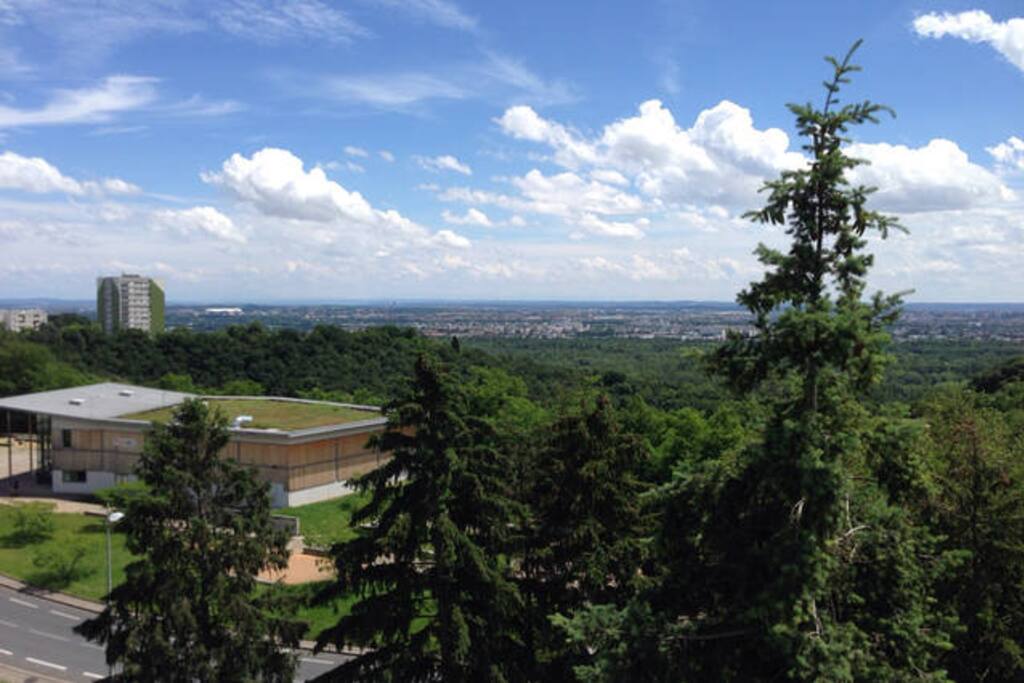 Vue depuis balcon à gauche