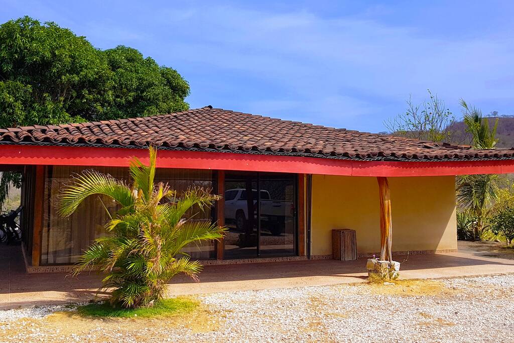 Plenty of out door patio space. Large windows and doors to living area kitchen and master bedroom