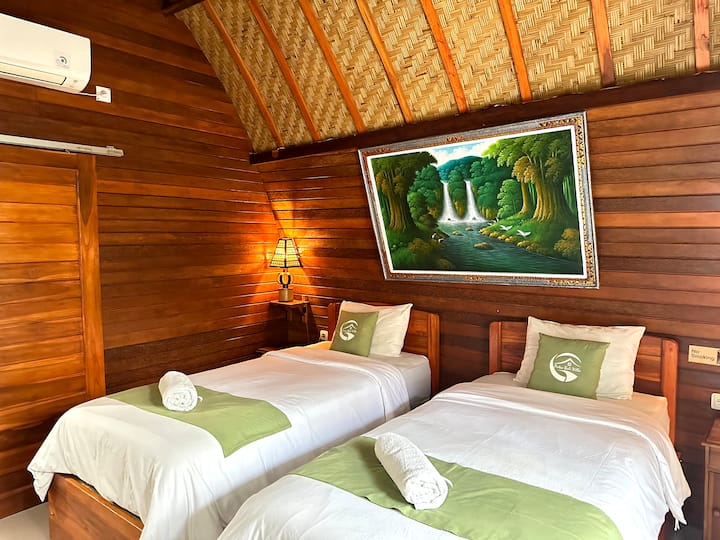 ห้องนอนเตียงคู่

เราสามารถรวมเตียงตามคำขอของผู้เข้าพักได้ 