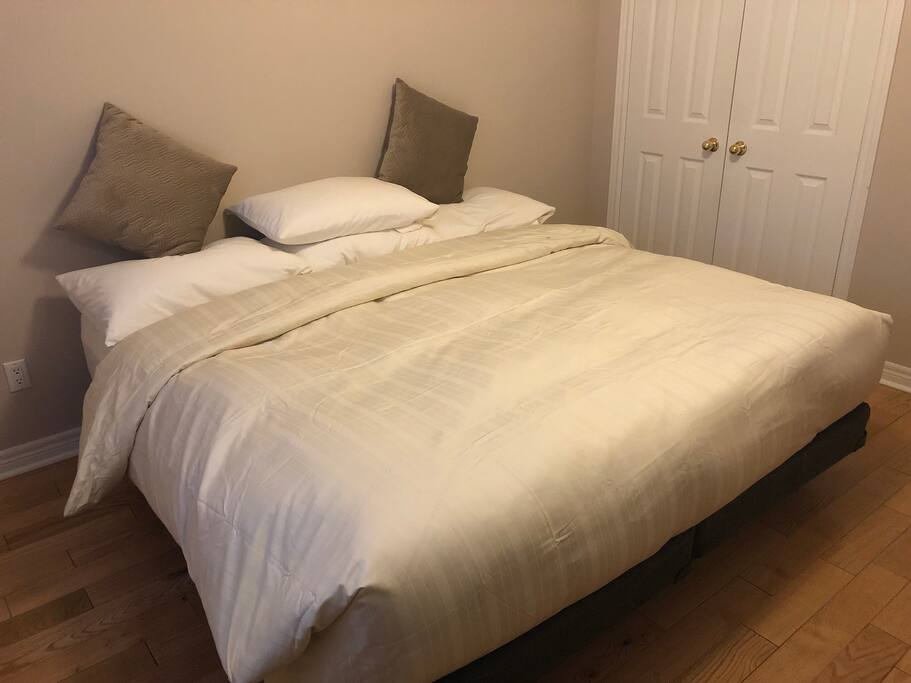 The king size bed