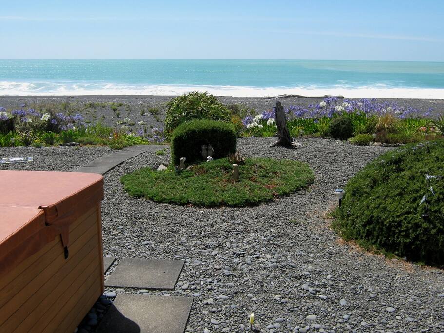 Step out the front door and on to the beach