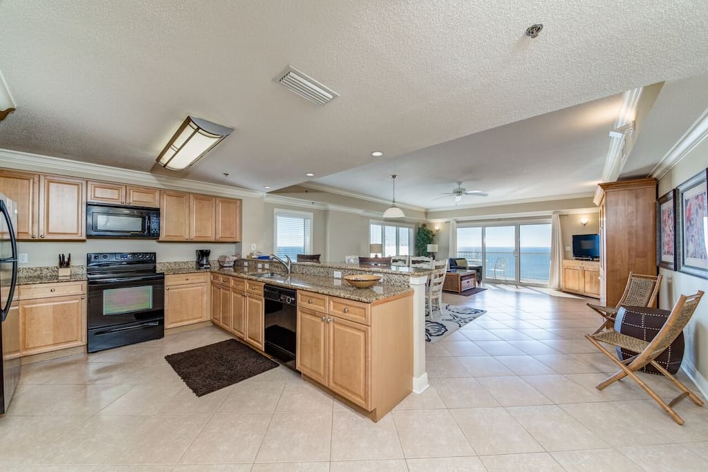 Large Open Kitchen and Living Room