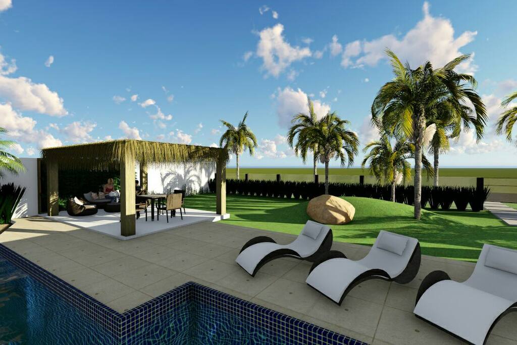 Área de lazer do condominio