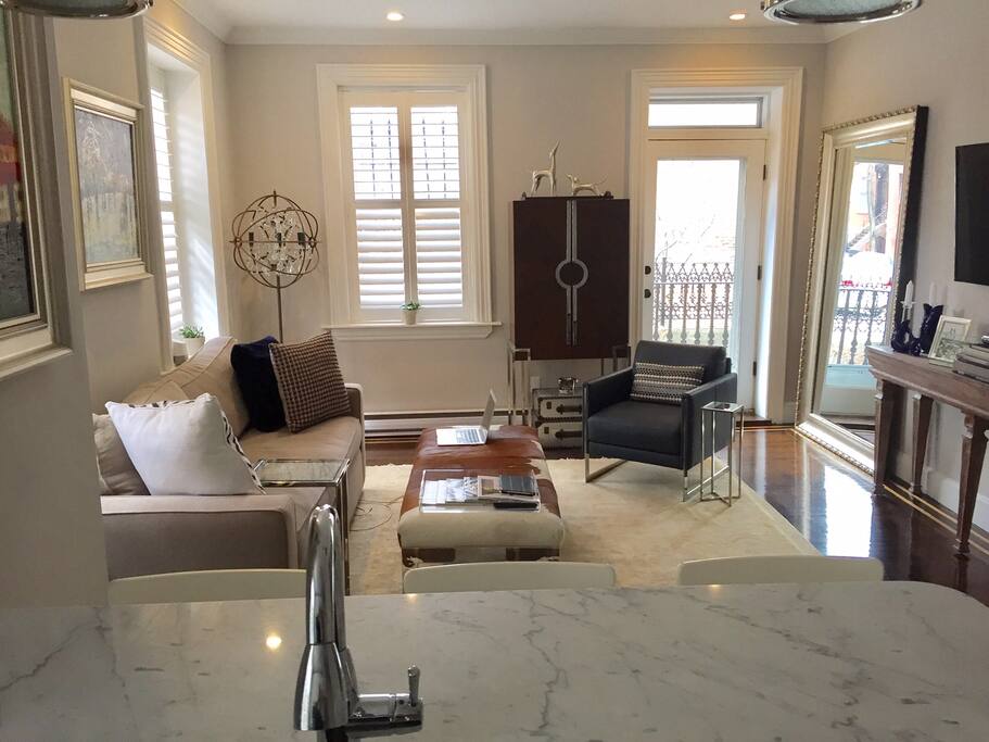 Living room - private deck off of LR