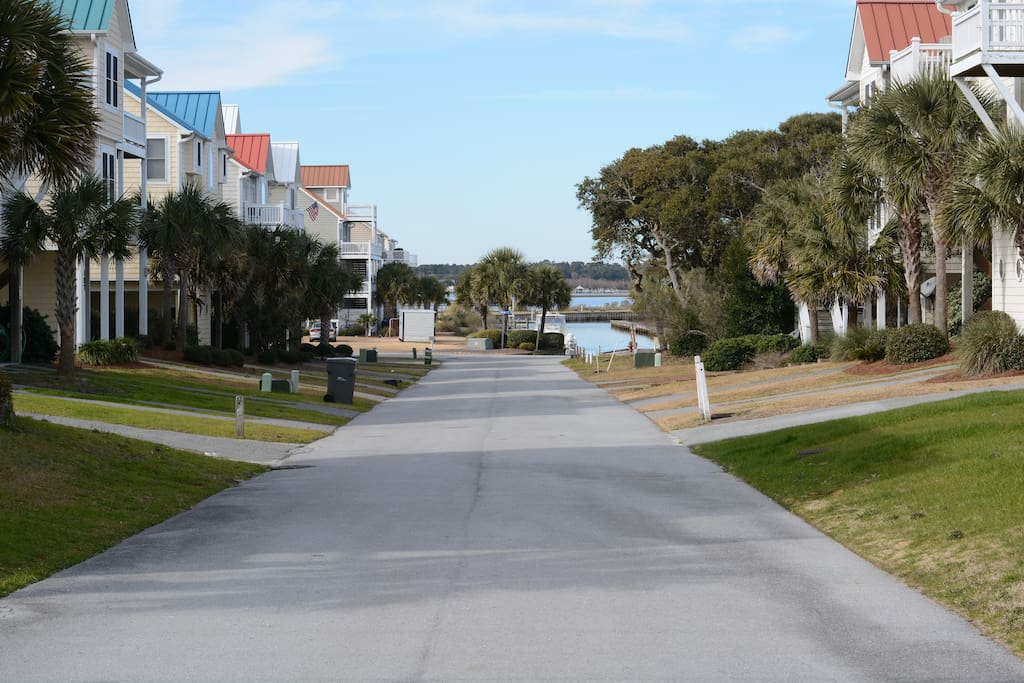 Quiet neighborhood.