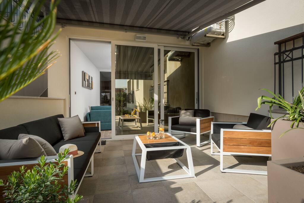 Outside private area ideal for relaxing