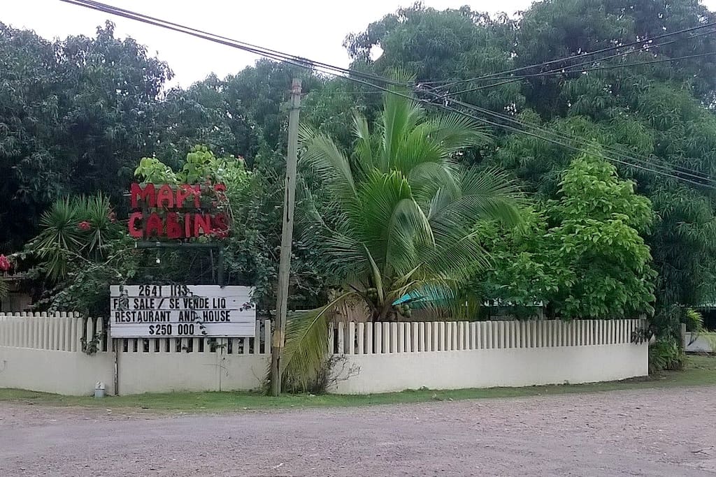 Front Signage of Mapi's Cabins