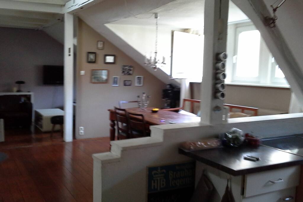 from the kitchen