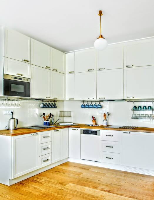 ...well equipped kitchen.