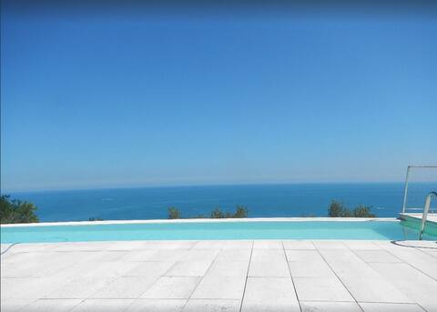 Stunning design villa with unique 180º sea views