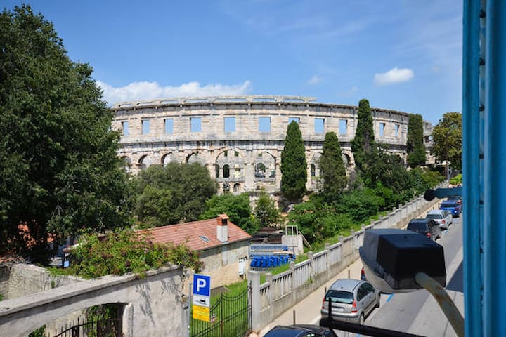 Arena View from the Apartment