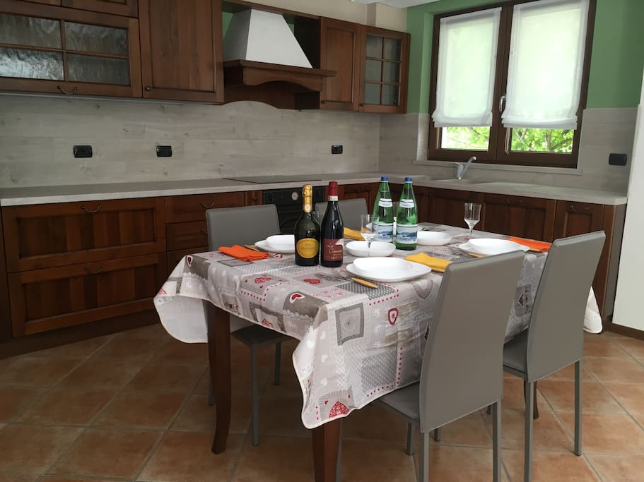 cucina e sala da pranzo