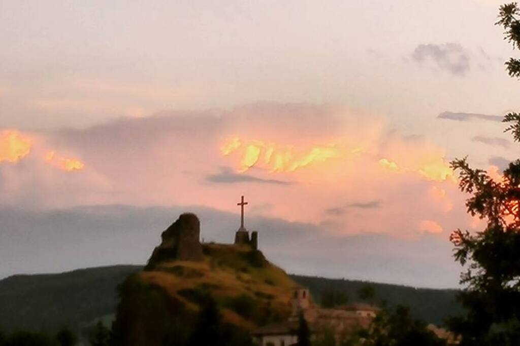 rupe al tramonto