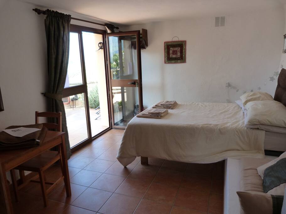 Bedroom Area with a view of the stunning scenery!