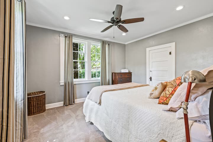 Cozy bedroom with new carpet