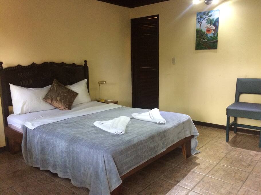 Bed inside the room