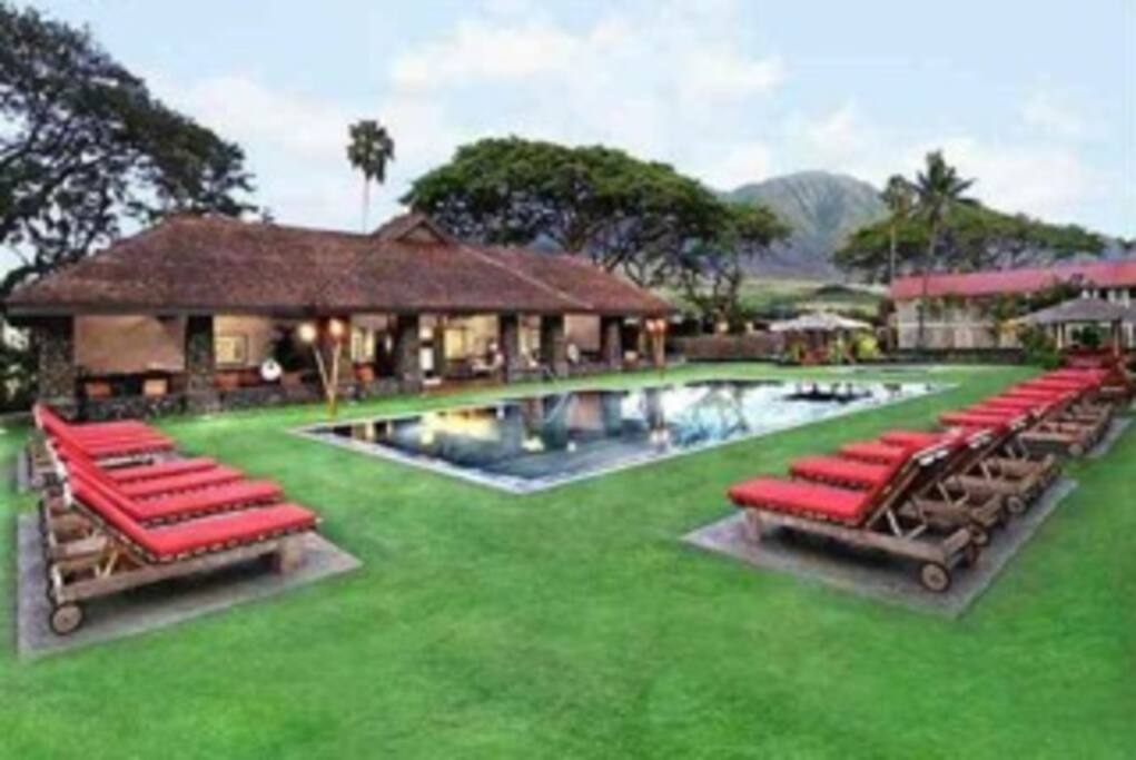 Luxurious pool-side pavillion
