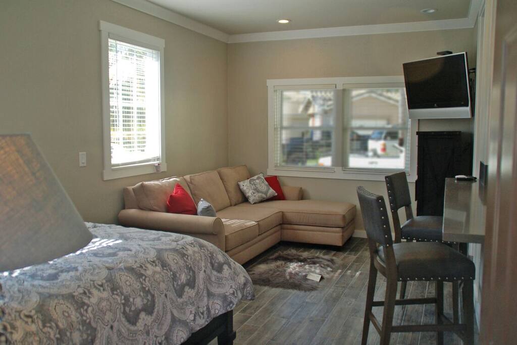 Lounging area.