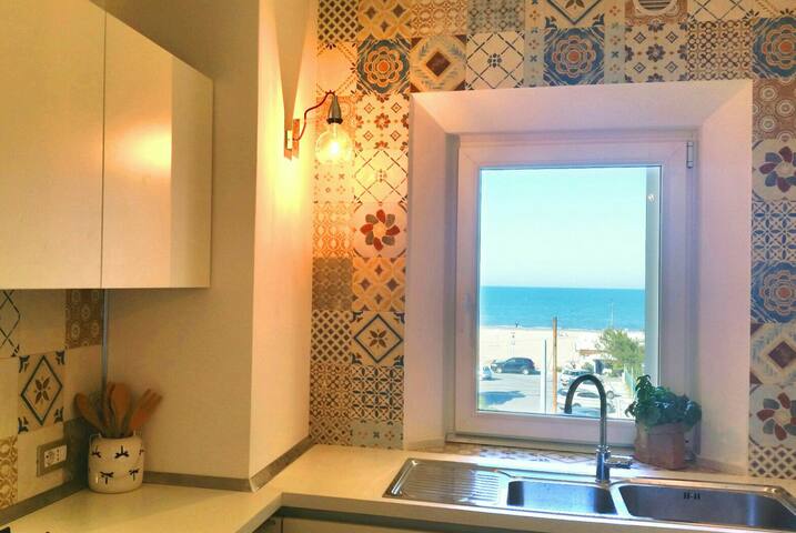 Wonderful sight of Riccione's sea