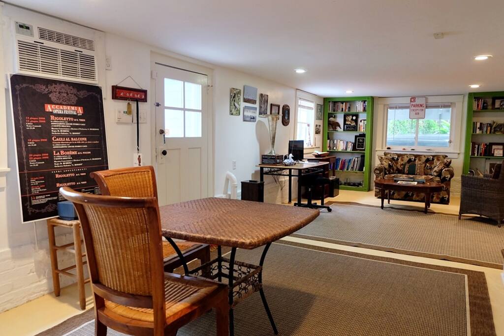 View of the sitting area.