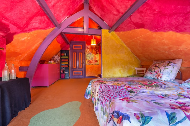 Colourful room in historic Gouda