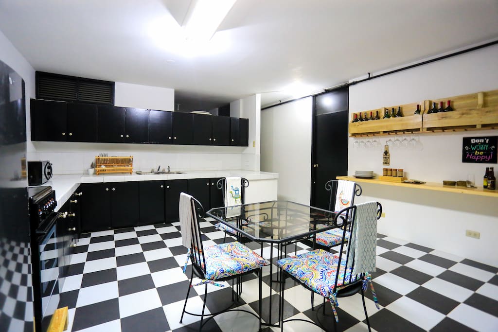 Large, spacious, fully equipped kitchen (they don't make them this big anymore)