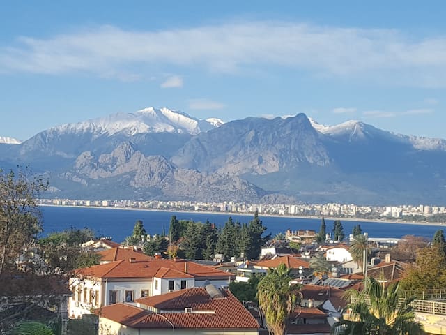 Antalya Old town best view. Hadrian's Gate Kaleici