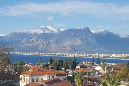 Antalya Old town best view. Hadrian's Gate Kaleici