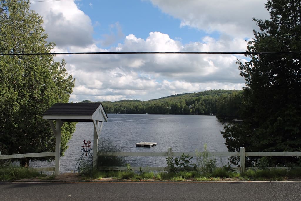 VIEW OF LAKE FROM BALCONY