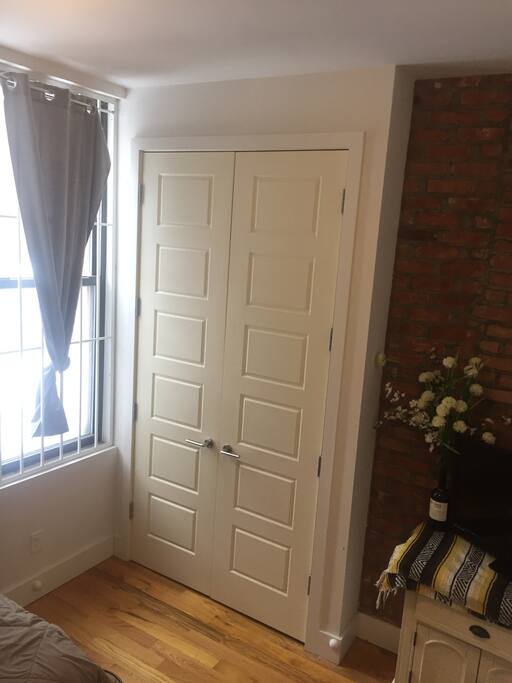 High ceilings and plenty of closet space!