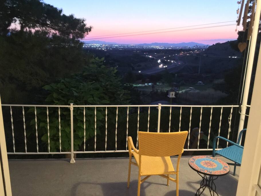 Back porch with great sunset views.
