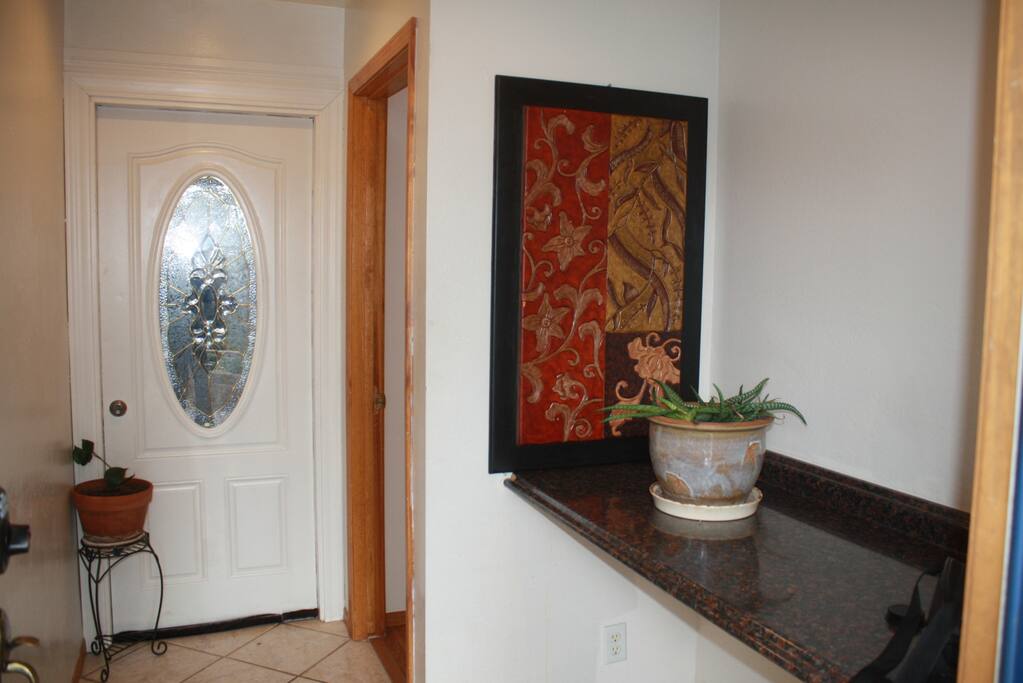 Private Entrance and exclusive patio.