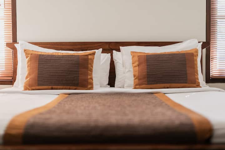 superbequeme Luxus-Bettwäsche wird während deines Aufenthaltes regelmäßig gewechselt