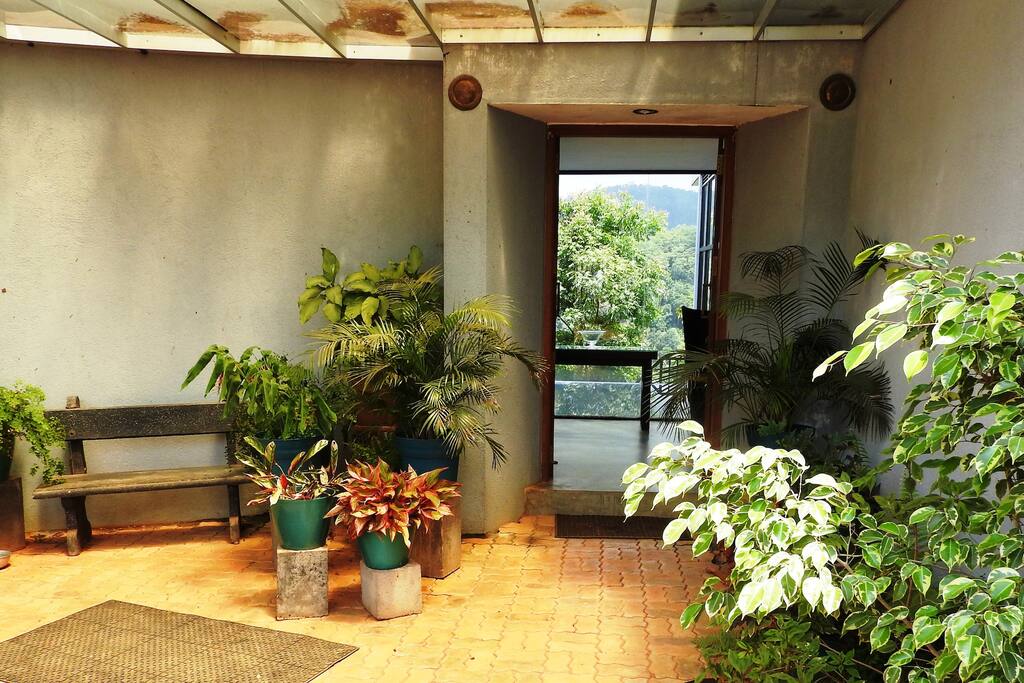 Main entrance to the house