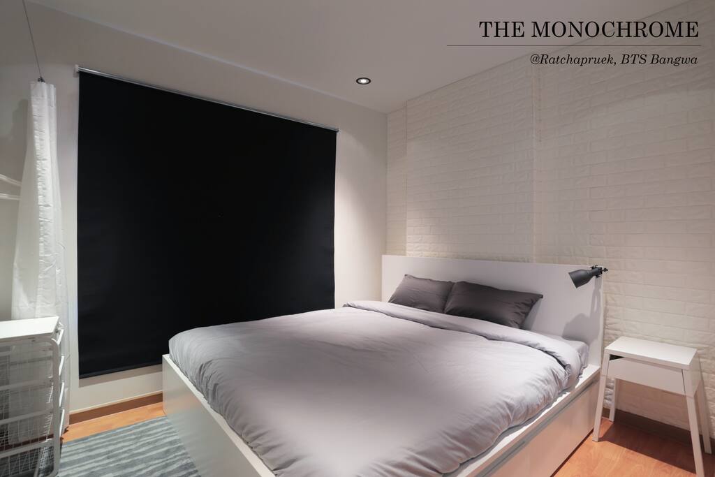Roller blinds provides absolute privacy and blocks out the light when needed.