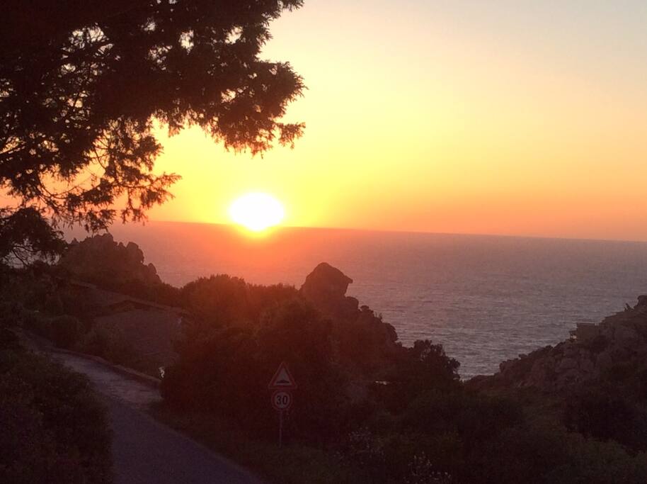 Tramonto dalla veranda della villetta