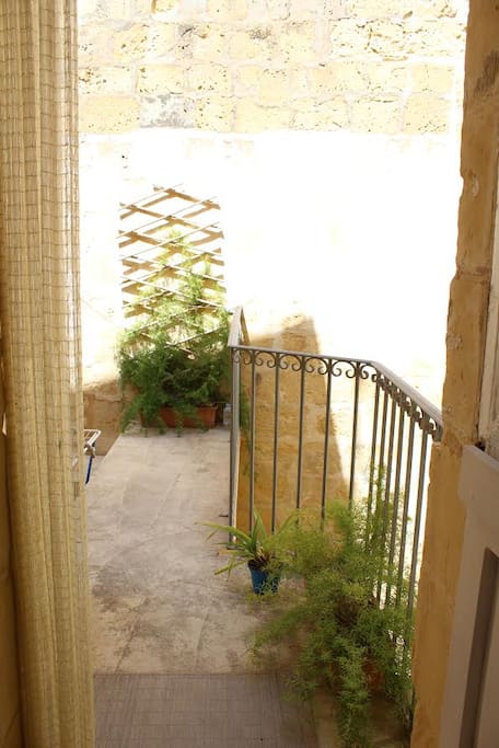 The private Terrace adjoining the room plus access to the rooftop of the house