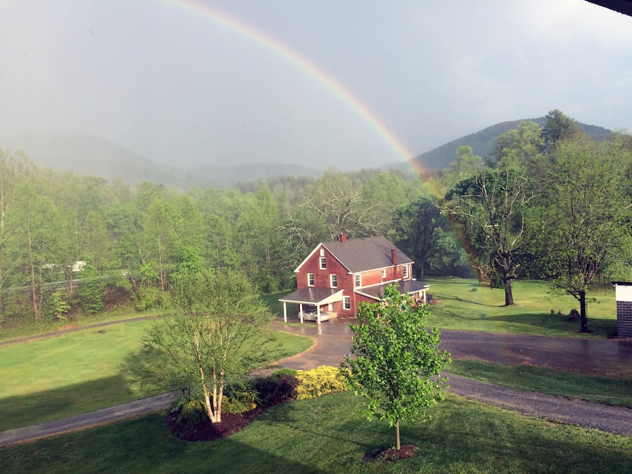 Rainbow over home